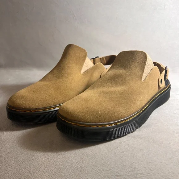Dr Martens Men's Carlson Slingback Mule Savannah Tan Size 14 US NEW